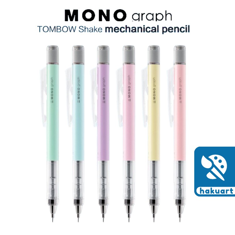 Bút chì bấm MONO Graph màu Pastel đầu 0.5 mm - Họa Cụ Hakuart