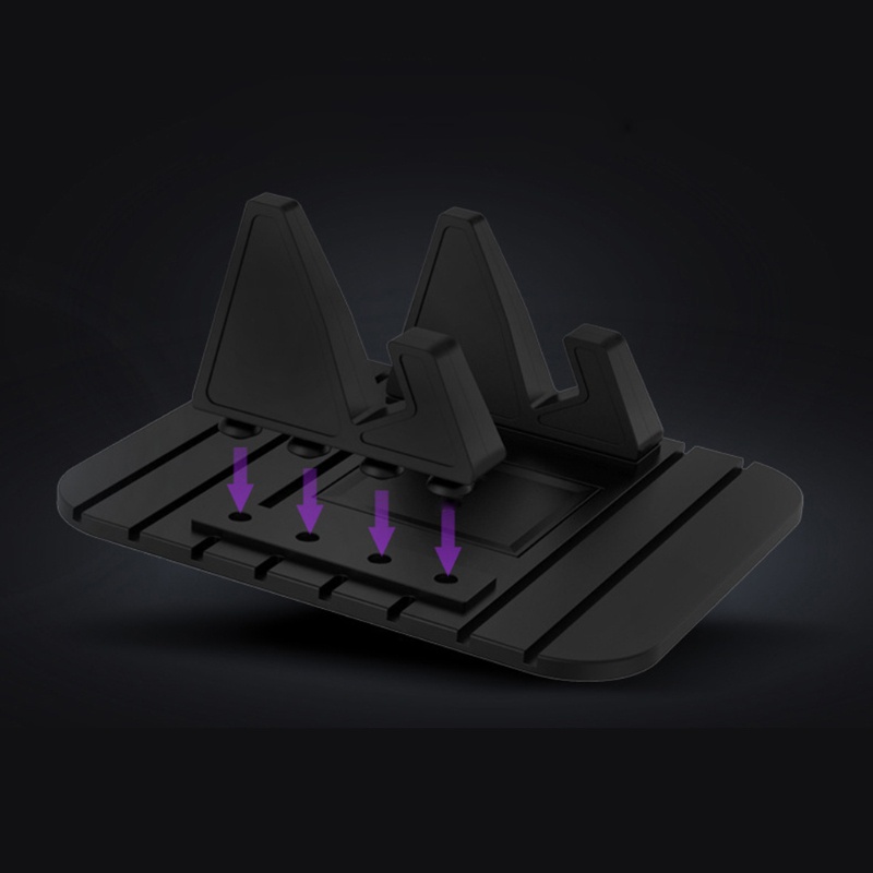 Giá Đỡ Điện Thoại Bằng Silicon Chống Trượt Gắn Bảng Điều Khiển Xe Hơi