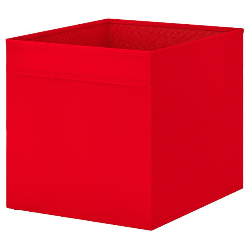 Combo 5 hộp đựng đồ cao cấp Ikea Drona đỏ 33x38x33cm