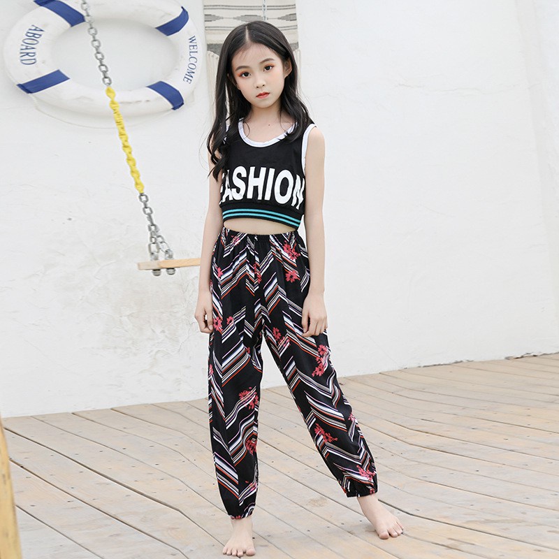 Quần Dài Thể Thao Vải Cotton Mỏng Dáng Rộng Chống Muỗi Phong Cách Hàn Quốc Cho Bé