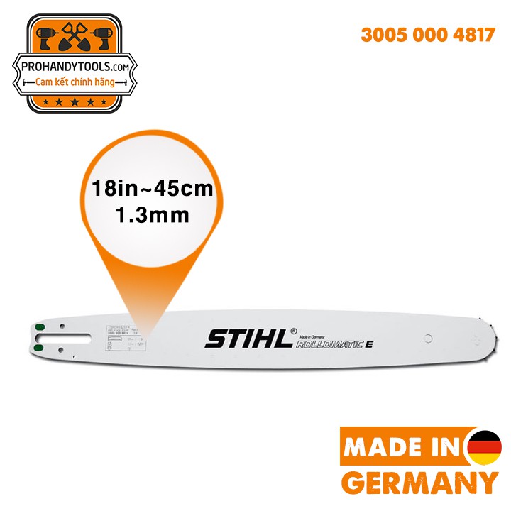 Lam Máy Cưa Xích STIHL 18 IN, Dùng Cho Máy MS 180, MS 250 - CHÍNH HÃNG STIHL - thắng máy cưa xích