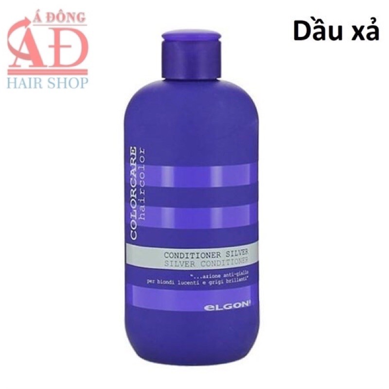 [Chính hãng] [Siêu rẻ] Dầu xả Elgon Colorcare Silver Conditioner cho tóc trắng xám bạch kim 300ml (ITALY)