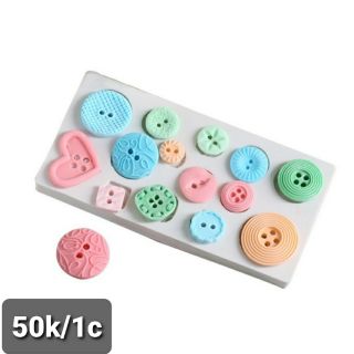 Khuôn silicon khuy chữ nhật