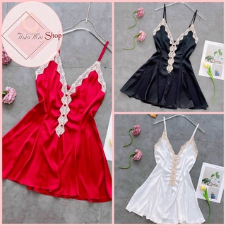 👉 Đầm lụa phối ren sexy sang chảnh 😀