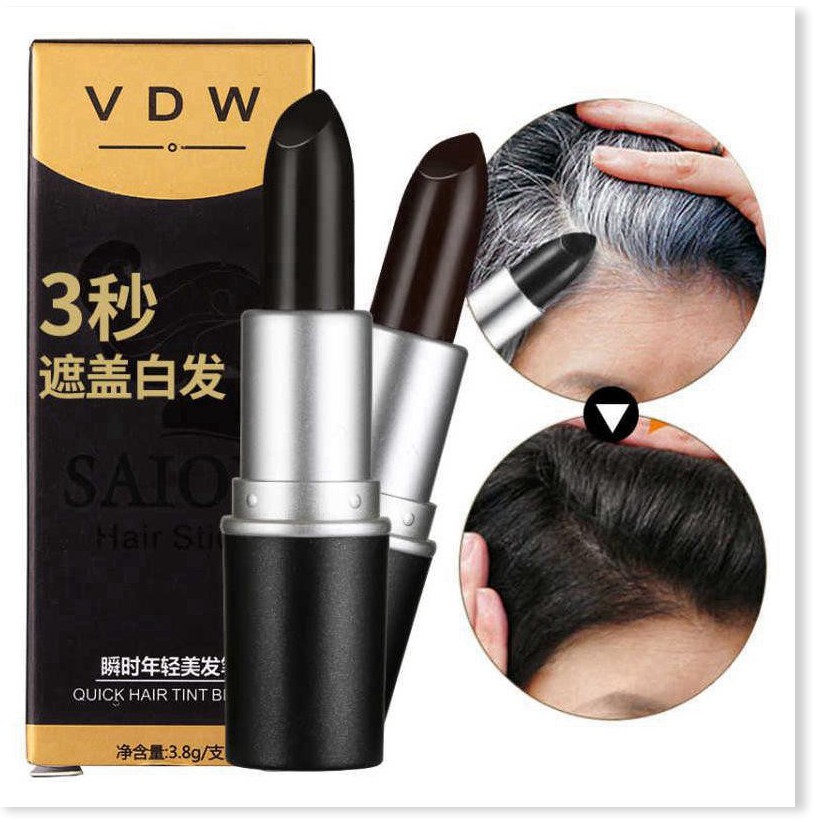 Nhuộm tóc tạm thời ✳️ Cây son nhuộm tóc Saion giúp che phủ tóc bạc nhanh chóng, an toàn cho da đầu 8496 | BigBuy360 - bigbuy360.vn