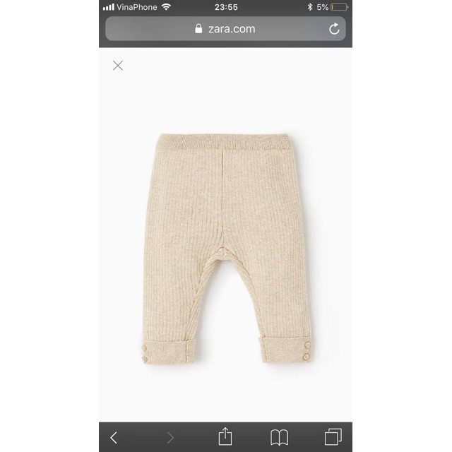 Quần len Zara cho bé nhí