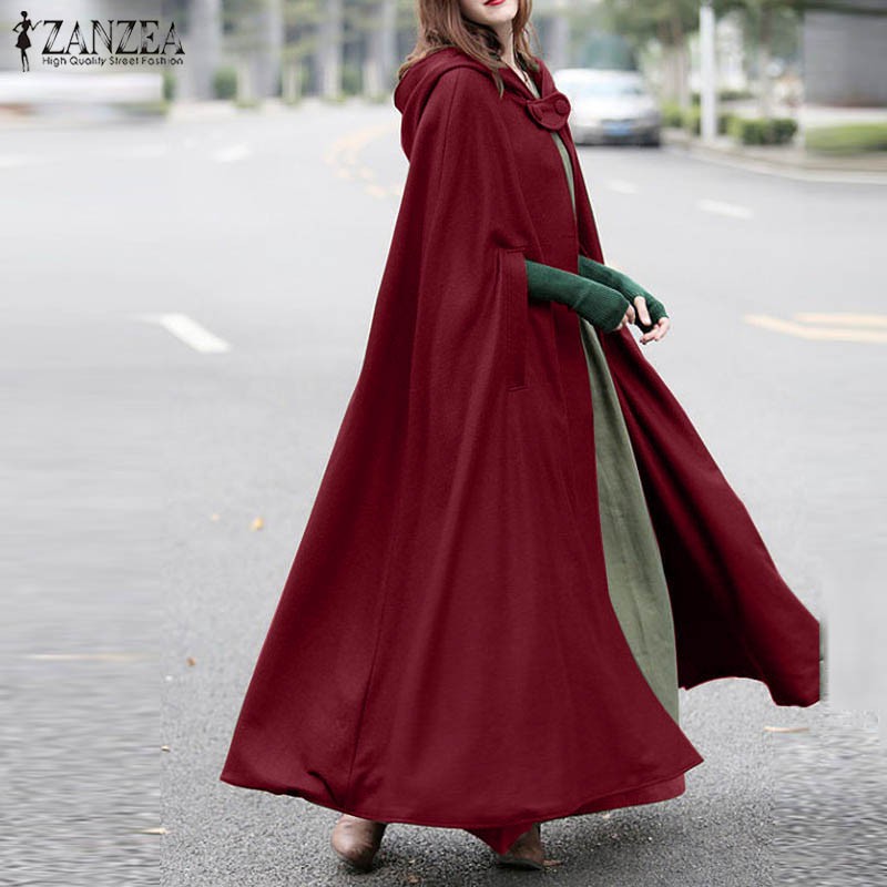 Áo choàng ZANZEA dáng dài phong cách thời trang cho phái nữ