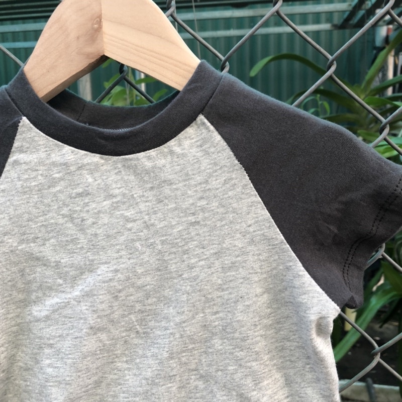 Bộ cộc tay cotton xuất phong cách hàn quốc cho bé trai bé gái