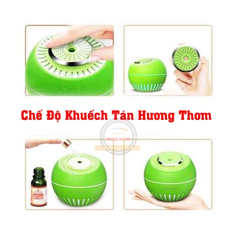 Máy Phun Sương Tạo Ẩm Mini Hình Dưa Lưới Có Chế Độ Khuếch Tán Hương Thơm Tinh Dầu Nguyên Chất Shop Movava - MPSDL1