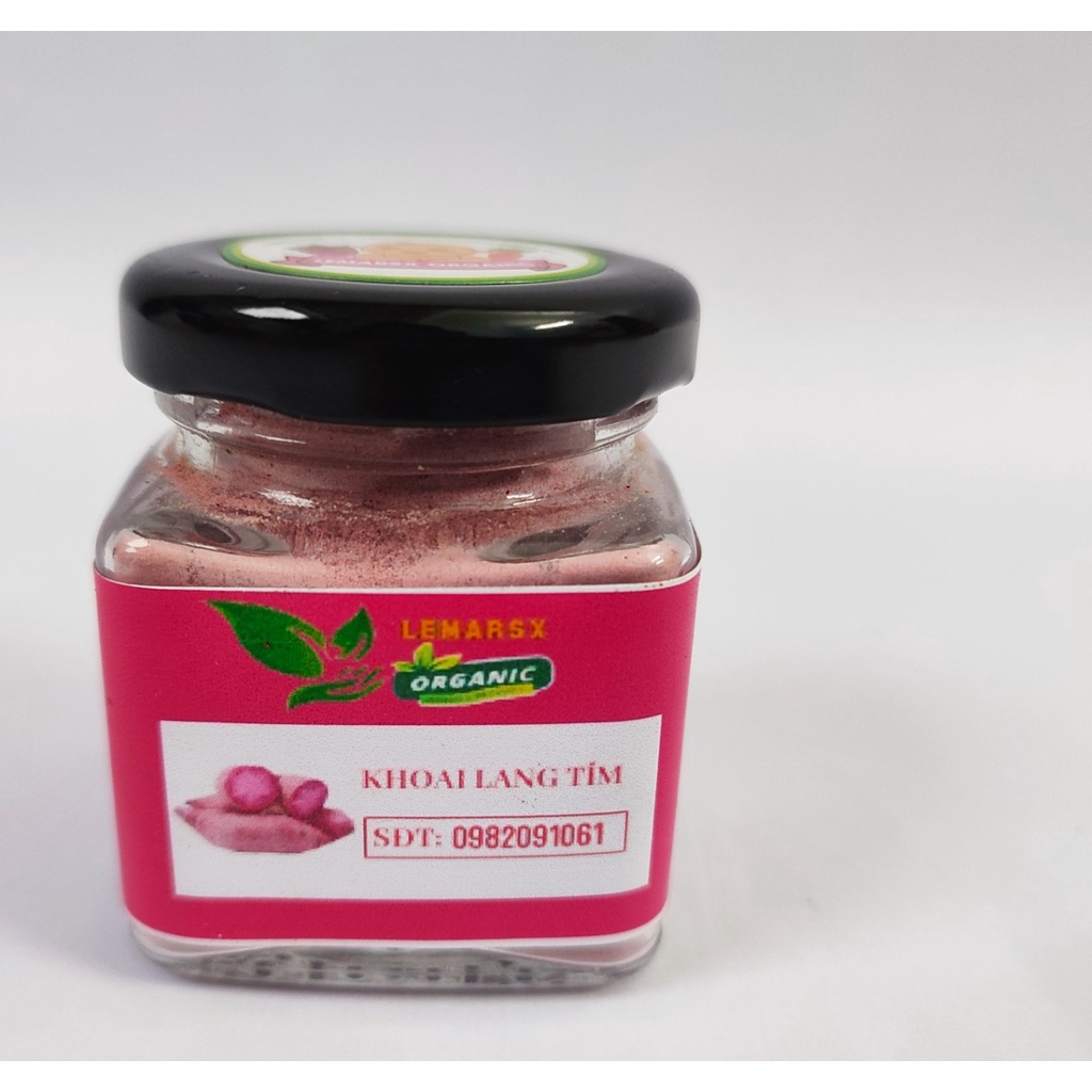 Bột Khoai Lang Tím Hữu Cơ Sấy Lạnh 90gram Cho Bé Ăn Dặm