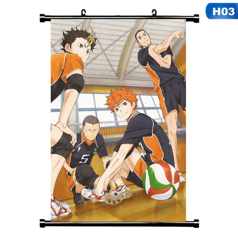 Tranh vải cuộn trang trí in hình anime Nhật Bản