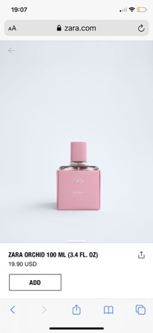 Nước hoa Zara Orchird - Auth- SẴN