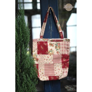 TÚI TOTE HỌA TIẾT VINTAGE VẢI QUILT GHÉP