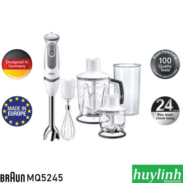 Máy xay sinh tố cầm tay Braun MQ5245 - Made in Châu Âu