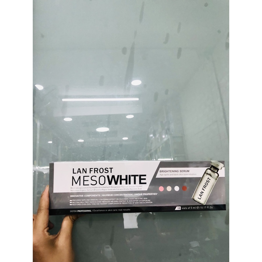 [ Hộp 10 ống] Serum Cấy Phấn Trắng Da Meso White Hàn Quốc