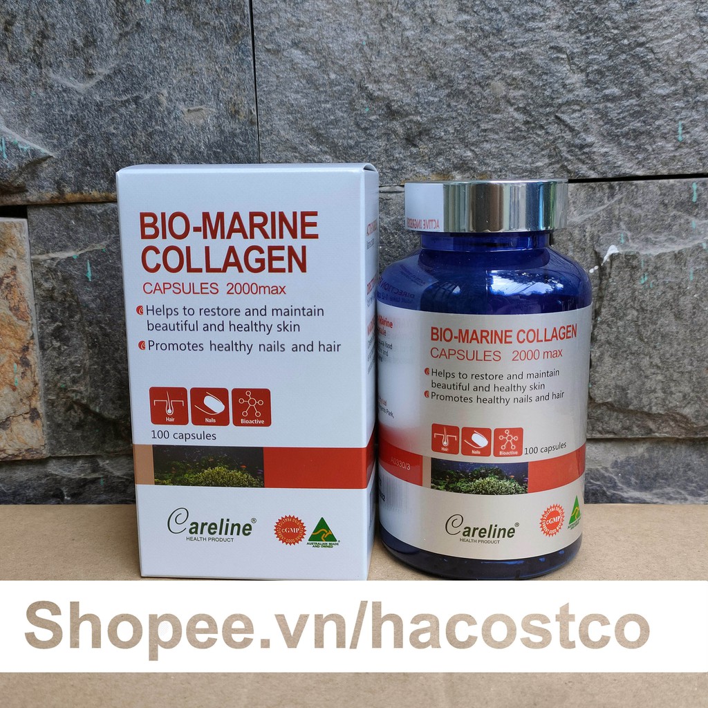 Viên Uống Careline Bio Marine Collagen 2000max 100 viên Hỗ Trợ Làm Đẹp Da Của Úc | WebRaoVat - webraovat.net.vn