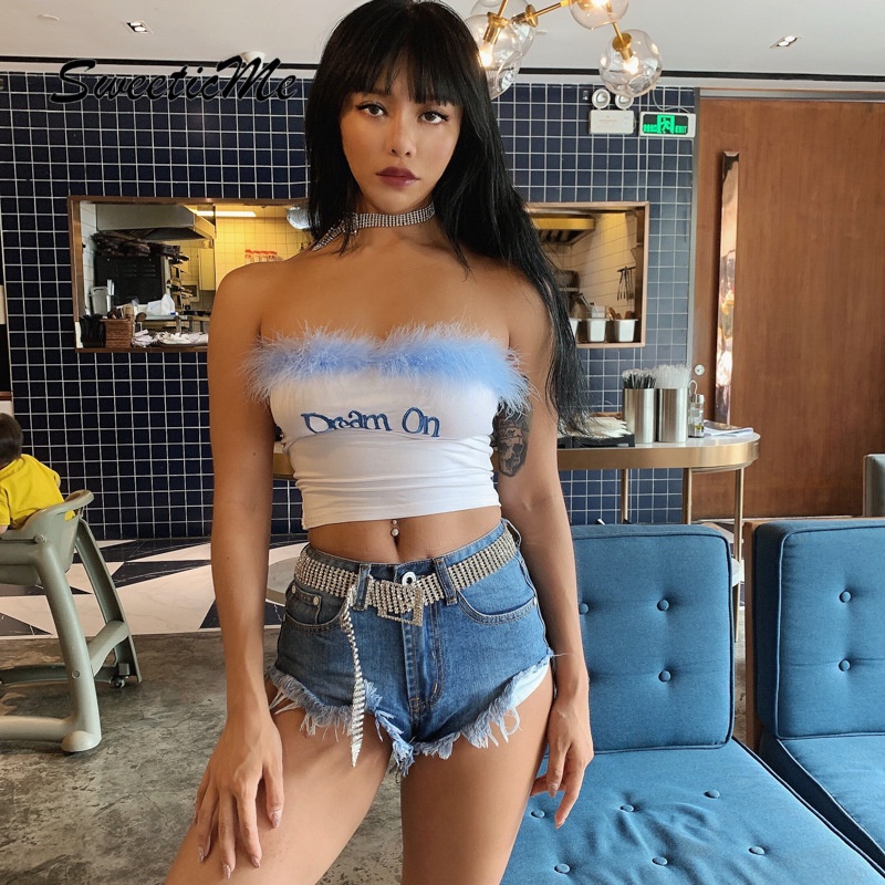 Áo Ống Thêu Chữ Sweeticme Cho Nữ