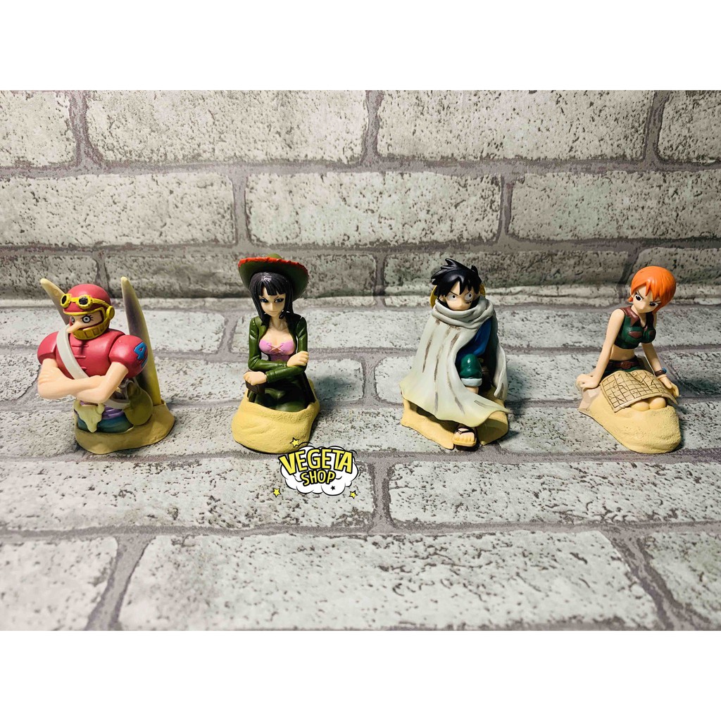 Mô hình One Piece - Real chính hãng Bandai - Team Luffy Mũ rơm Sa mạc - Cao 8cm