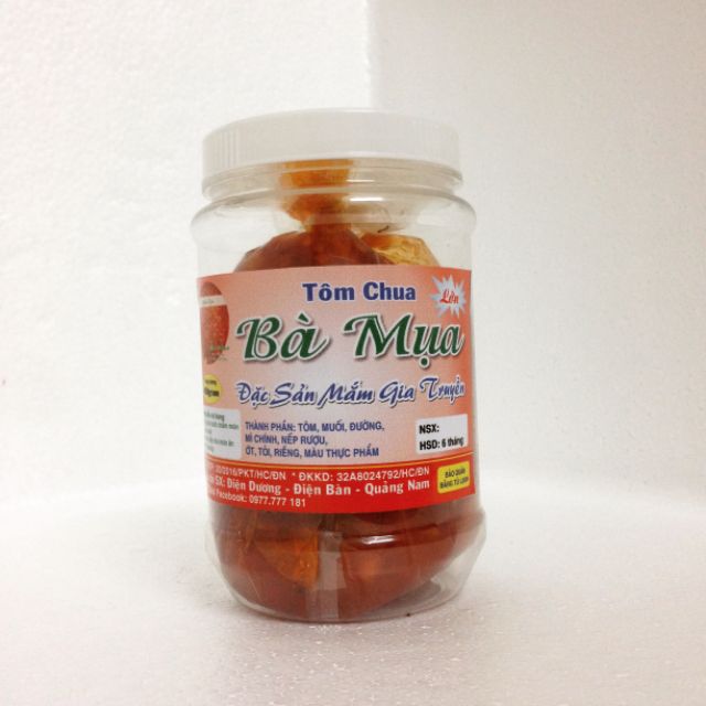 Mắm tôm chua con lớn - hũ 450g - thịt luộc chấm mắm tôm