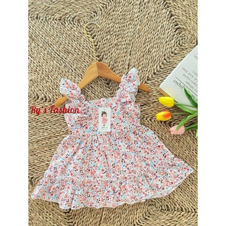 Váy hoa bé gái Cotton A02