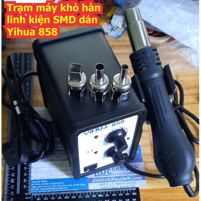 Trạm máy khò hàn linh kiện SMD dán Yihua 858 kde8203