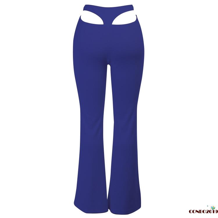 Quần Legging Thể Thao Lưng Cao Màu Trơn Thời Trang Cho Nữ