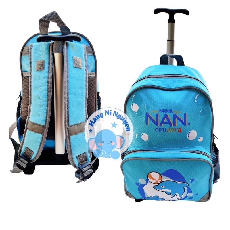 Balo kéo cho bé-Quà km sữa Nan (hoạ tiết ngẫu nhiên do mỗi đợt hàng về)