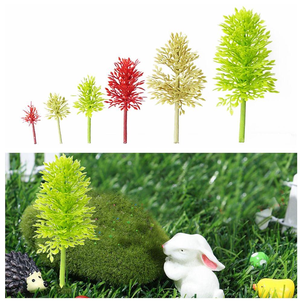 CONOPERY Set 6 Mô Hình Cây Giả Trang Trí Tiểu Cảnh