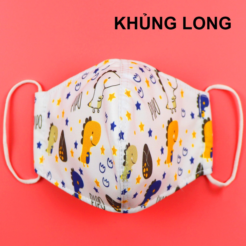 Combo 6 khẩu trang vải PiPoVietnam bảo vệ bé trong mùa dịch căng thẳng
