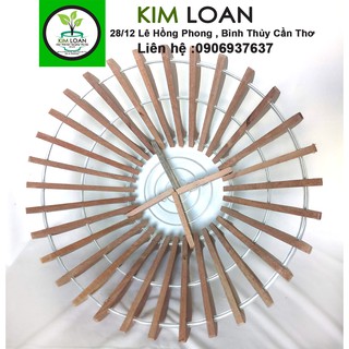 Chậu lan gỗ hình cốc 21x15cm
