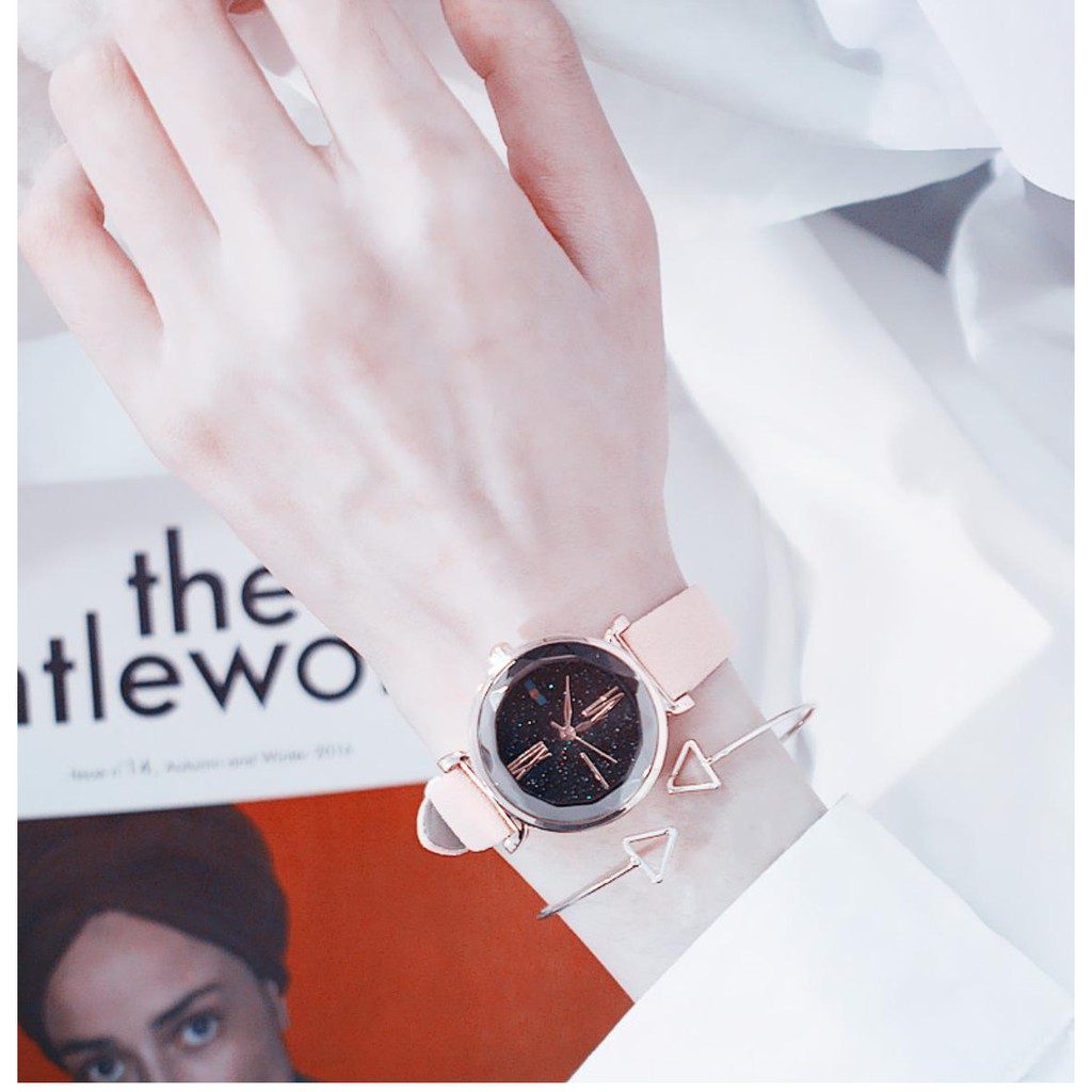 [Mã FAMAYFA2 giảm 10K đơn 50K] ĐỒNG HỒ NỮ HZ226 DÂY DA MẶT KIM TUYẾN VIỀN 3D KOREA CỰC DỄ THƯƠNG | BigBuy360 - bigbuy360.vn