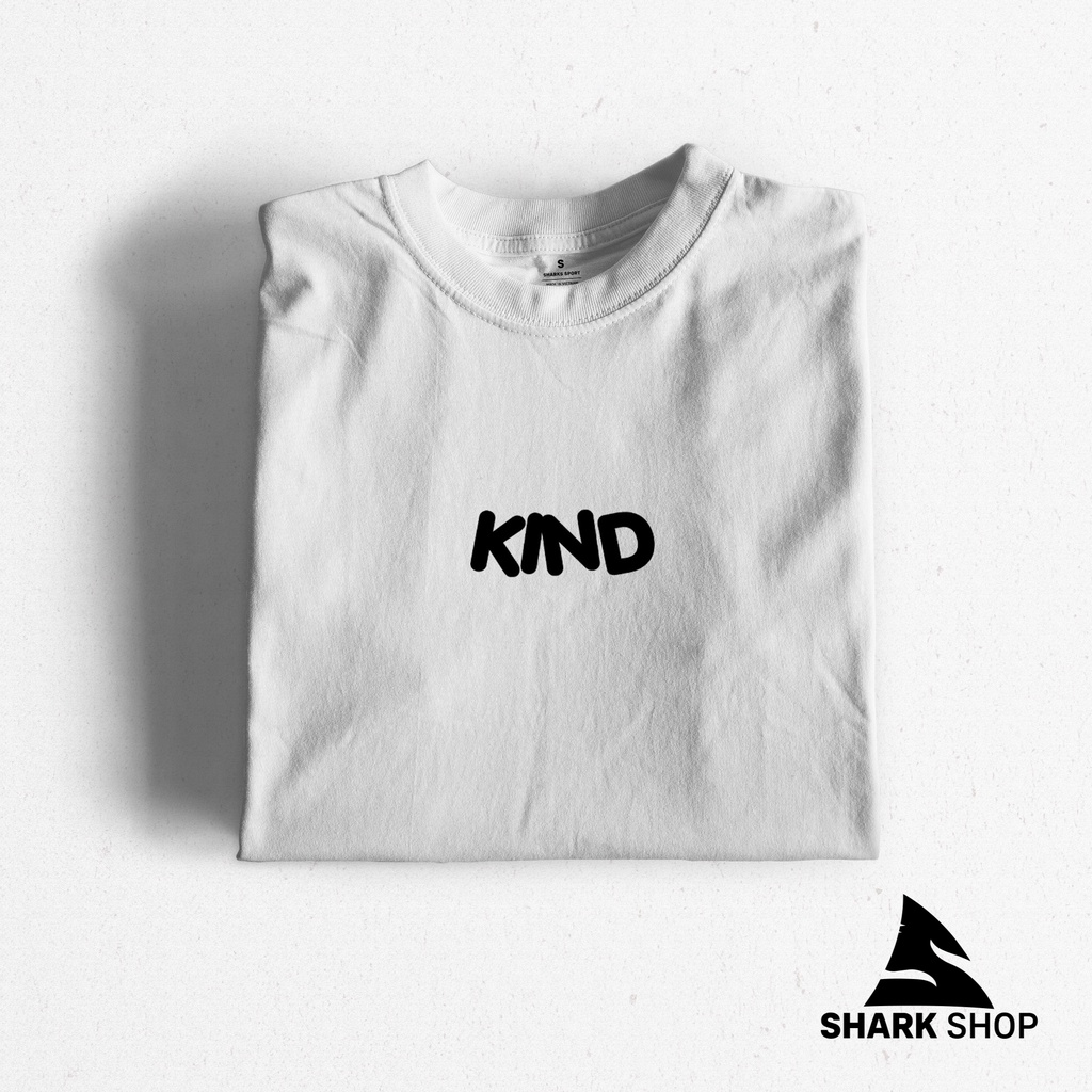 Áo Phông Trắng Basic Cotton họa tiết |SHARK SHOP| Nam Nữ Unisex Tay Lỡ Form Rộng Dày Cổ Tròn | BigBuy360 - bigbuy360.vn