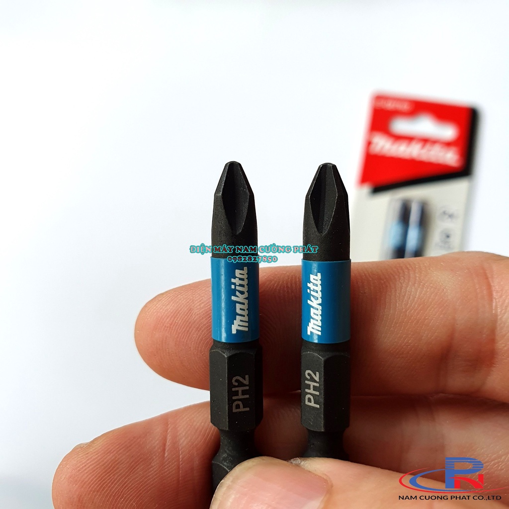 Mũi vặn vít PH2x50mm Impact Black Makita E-08763 - Bộ 2 cái