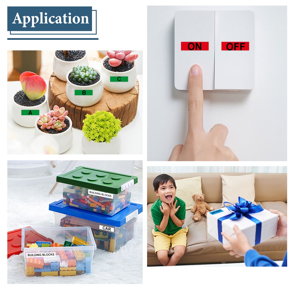 Cuộn Băng Dính Nhãn DYMO D1 6mm 43613 43618 43621 43621 DYMO LabelManager PC II PnP 160 280 360D 420P 450 LabelPoint 100 150