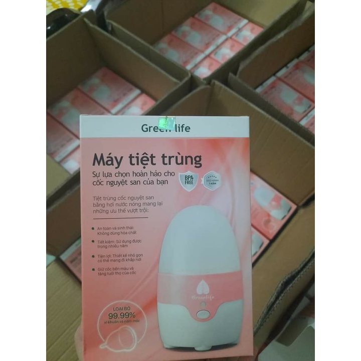 Máy tiệt trùng cốc nguyệt san máy tiệt trùng greenlife chính hãng nhỏ gọn tiện dụng