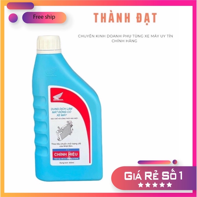 Nước làm mát động cơ chính hãng Honda 500ml , dung dịch làm mát động cơ PRE-MIX COOLANT