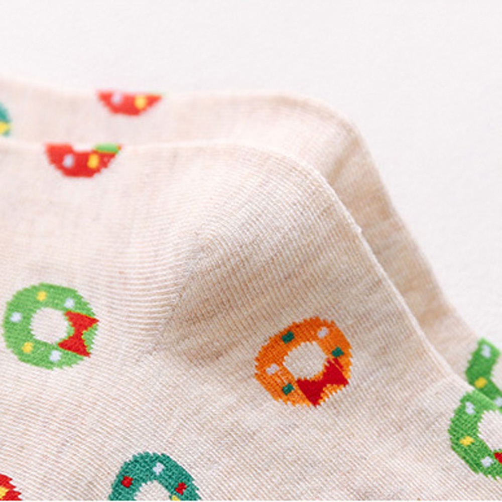 Vớ cotton in họa tiết giáng sinh năm mới/tuần lộc/ông già noel nhiều màu thời trang thu đông cho nam và nữ