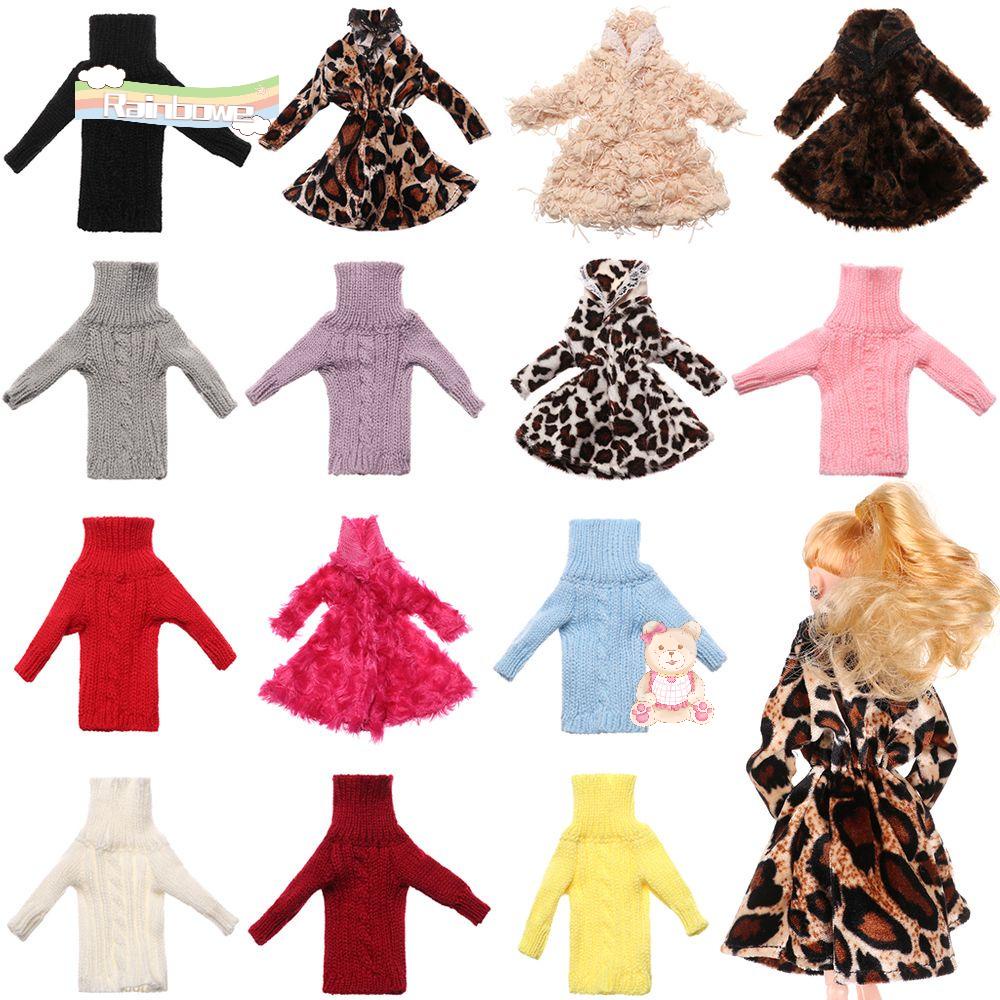 Áo khoác len họa tiết da báo nhiều màu sắc cho búp bê tỉ lệ 1 / 6