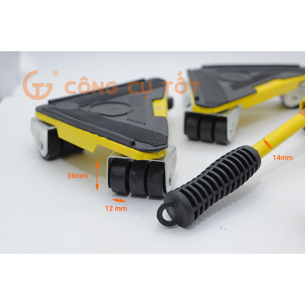 Bộ dụng cụ hỗ trợ nâng và di chuyển đồ đạc tam giác 40 bánh