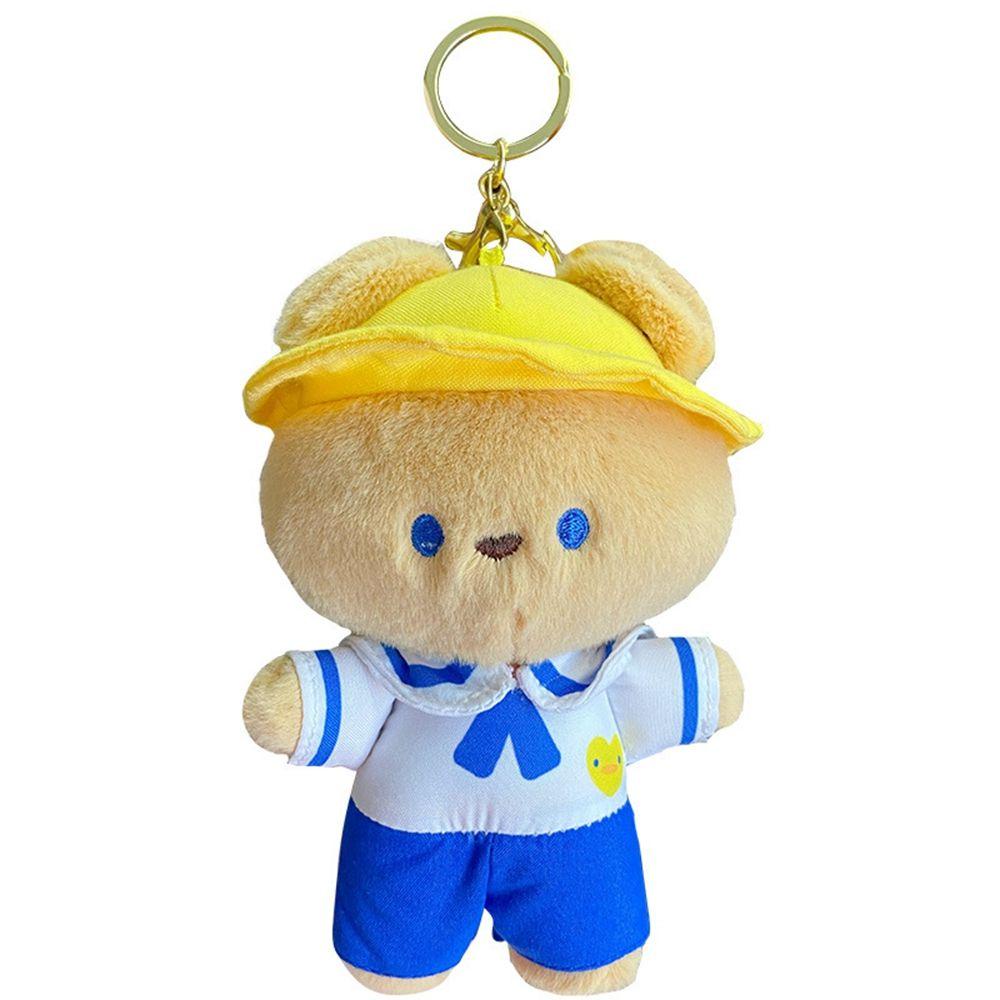 Móc Chìa Khóa Hình Gấu Nhồi Bông Bằng Cotton PP Dễ Thương Giá Đỡ