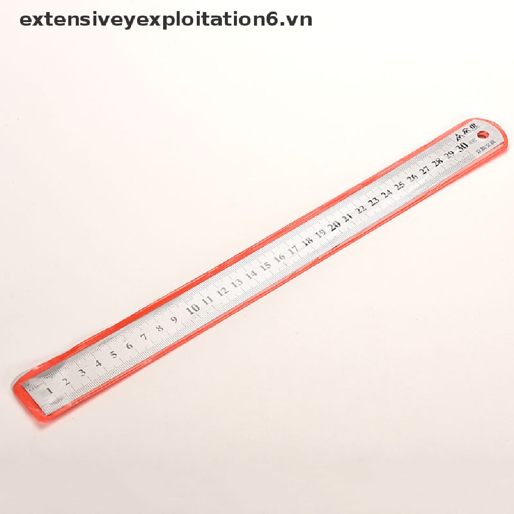 Thước đo hai mặt chất liệu thép không gỉ 30cm 3cc