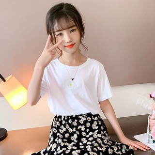 Áo phông cotton bé gái size đại 27 đến 48kg m0020