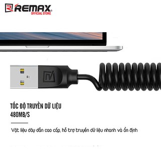CÁP SẠC LÒ XO TYPE-C REMAX RC-117A/117M