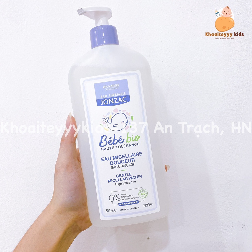 Nước làm sạch da hữu cơ cho bé từ sơ sinh Jonzac BébéBio 500ml