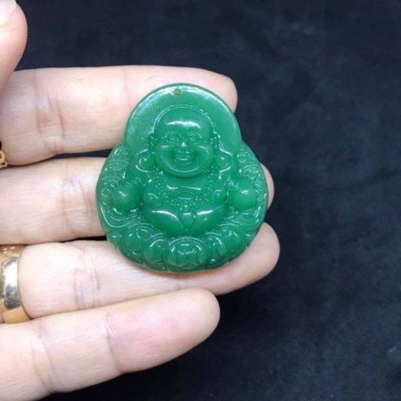 MẶT DÂY CHUYỀN DI LẶC ĐÁ PHONG THỦY MAY MẮN- TẶNG KÈM DÂY ĐEO