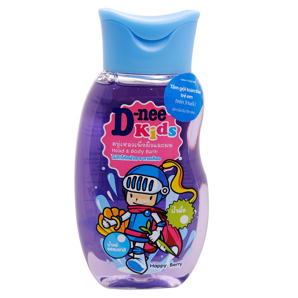 Sữa Tắm Gội Toàn Thân Thái Lan Dnee Kids 200ml