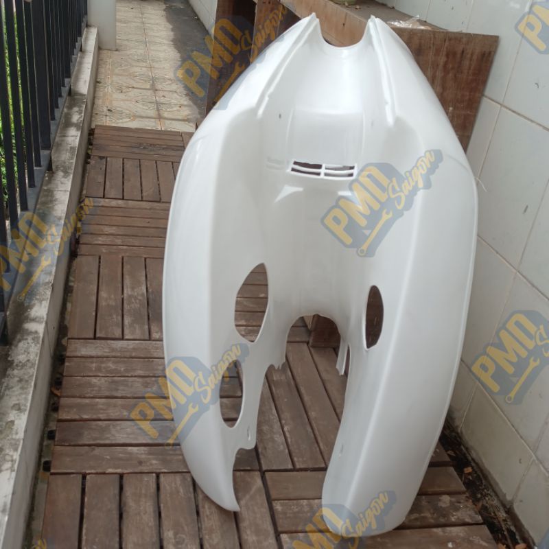 Bửng  xe cub82 có đề đèn vuông màu trắng