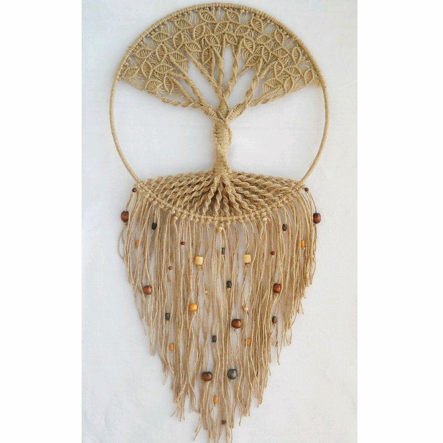 Vòng mây tre làm macrame, dreamcatcher