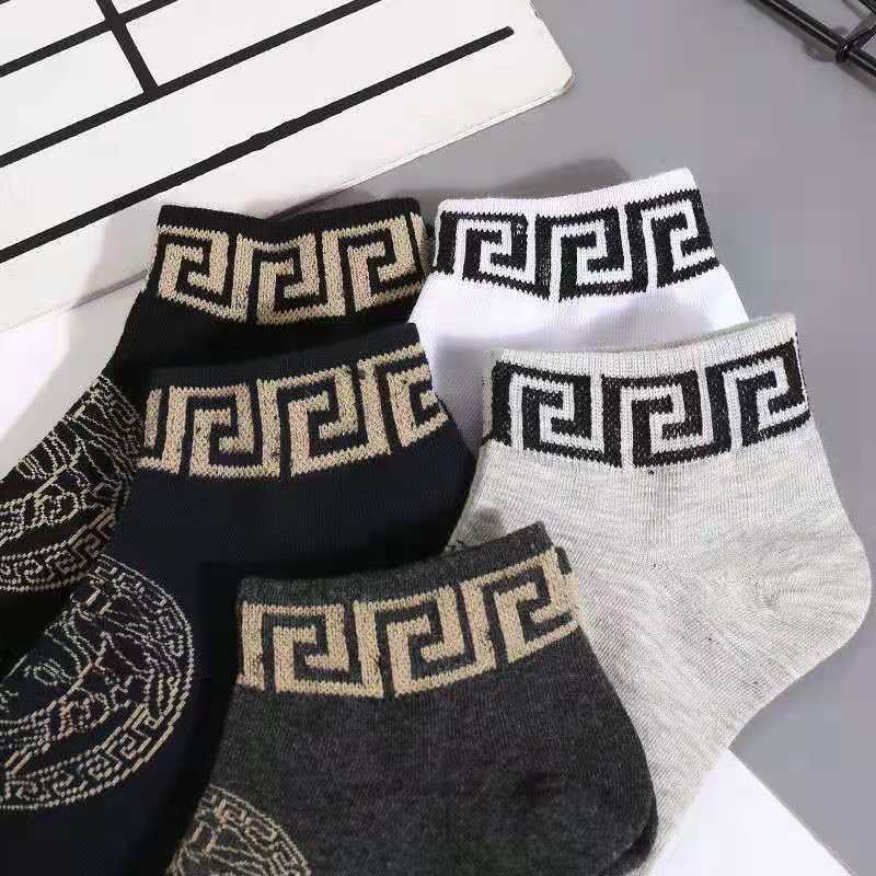 Set 3 / 5 Đôi Vớ Ngắn Chất Liệu cotton Thoáng Khí Thân Thiện Với Da