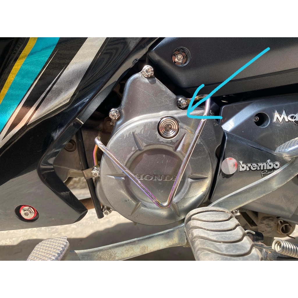 Ốc Mâm Lửa salaya Cho Wave 110  hàng công ty bao bóng loáng Có Logo Salaya